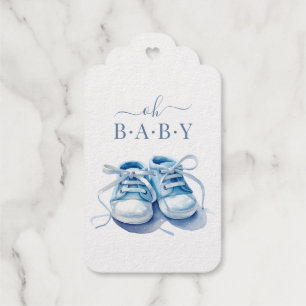 Baby Sneakers Baby Shower Invitation, Baby Boy Gift Tags