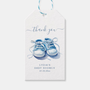 Baby Sneakers Baby Shower Invitation, Baby Boy Gift Tags