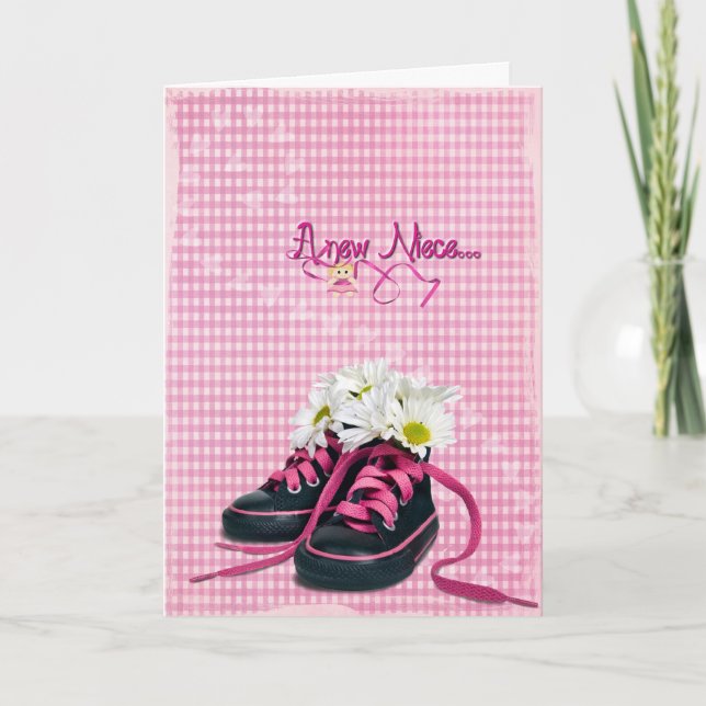 Baby Sneakers for Niece Card (Front)