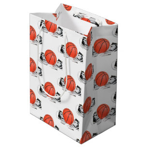 Baby Sneakers With Basketball  Medium Gift Bag