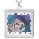 Baby Snow Leopard Bubbles Necklace