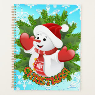 Baby Snowman with Crystal Snowflakes Ornament Planner