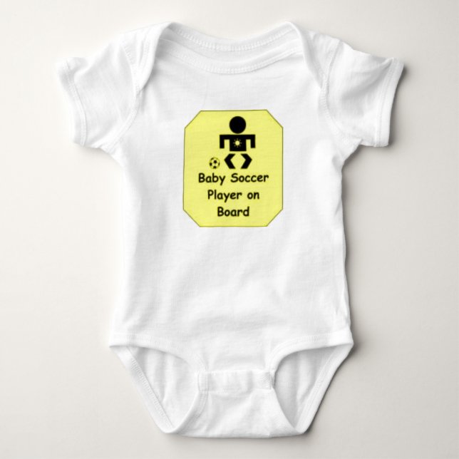 Baby soccer player bodysuit (Front)