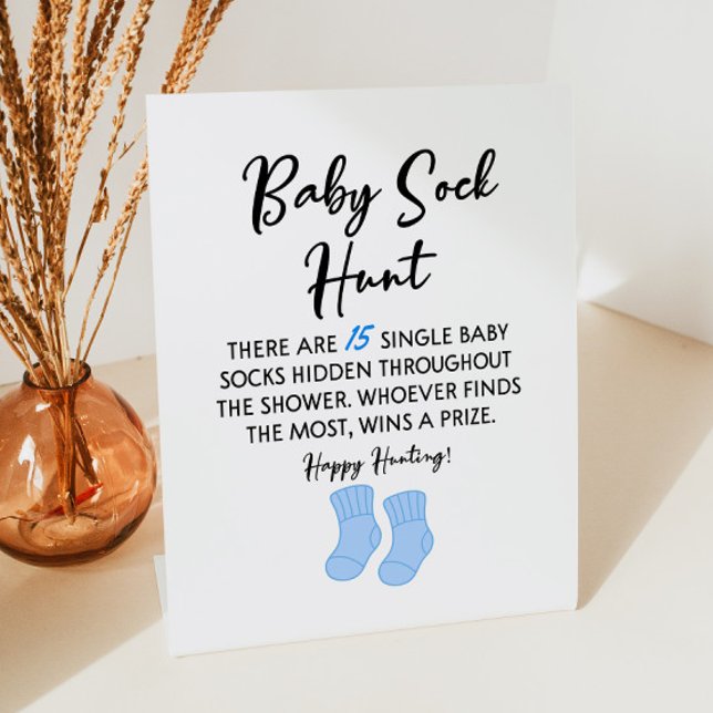 Baby Sock Hunt Baby Shower Game Sign (Creator Uploaded)