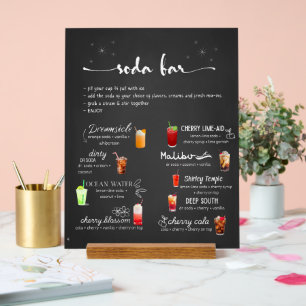 Baby Soda Ready to POP Soda Bar  Acrylic Sign