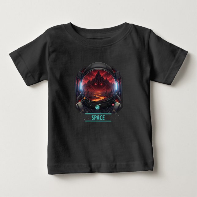 Baby Space Mystery Red Planet Graphic Tee (Front)
