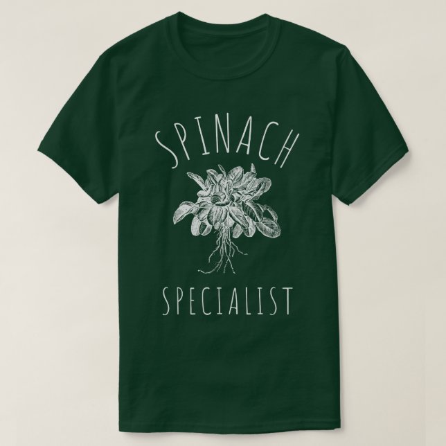 Baby Spinach Organic Spinach And Kale Vegetarian V T-Shirt (Design Front)