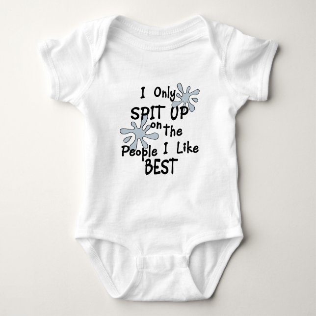 Baby Spit Up Baby Bodysuit (Front)