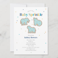 Baby Sprinkle Animal Cookies Boy Baby Shower
