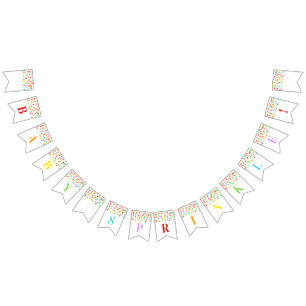 Baby Sprinkle Banner Rainbow Confetti