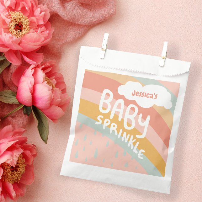 BABY SPRINKLE Cute Clouds Rainbow Rain CUSTOM Favour Bags (BABY SPRINKLE Cute Clouds Rainbow Rain CUSTOM Favor Bag
)