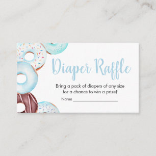 Baby Sprinkle Doughnuts Baby Shower Diaper Raffle Enclosure Card