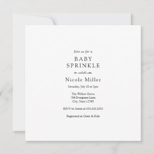 Baby Sprinkle Invitation