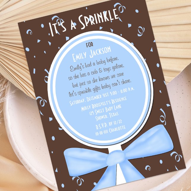 Baby Sprinkle Invitation Baby Boy Shower (Creator Uploaded)
