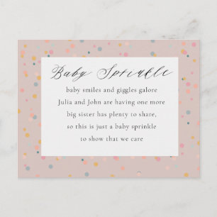 Baby Sprinkle Invitation Post Card