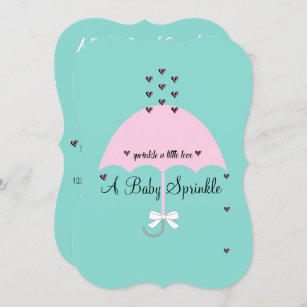 Baby Sprinkle Little Love Shower Baby Reveal Party Invitation