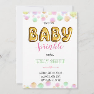 Baby sprinkle party invitation