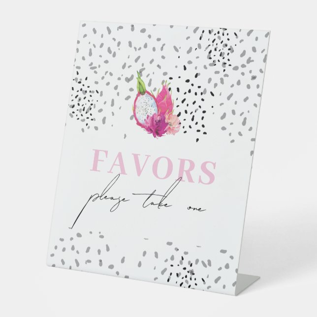 Baby Sprinkle Pitaya Dragon Fruit Table Signs (Front)