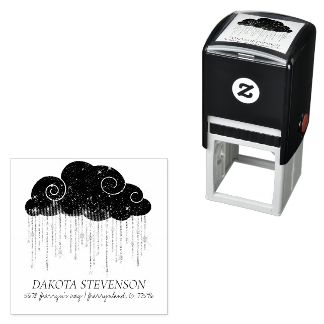 Baby Sprinkle | Rain Shower Return Address Self-inking Stamp (In Situ)