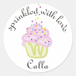 Baby Sprinkle Shower Cupcake Stickers