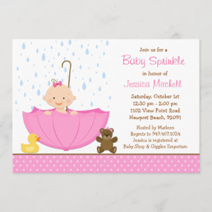 Baby Sprinkle Shower Invitation for Girl