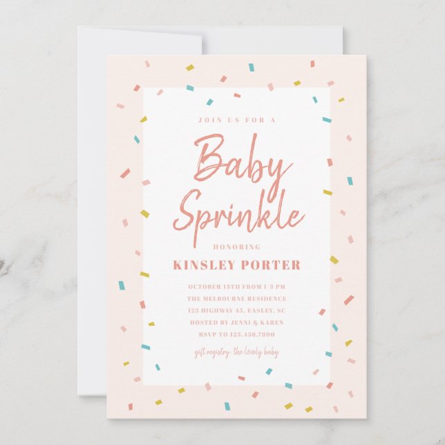 Baby Sprinkle Shower Invitations (Front)