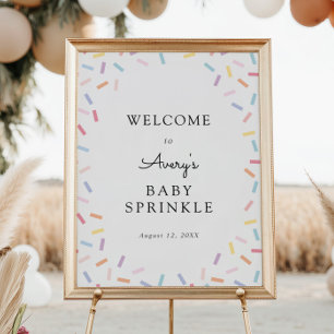 Baby Sprinkle Welcome Sign