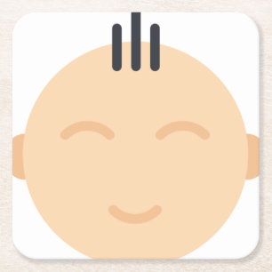 baby square paper coaster