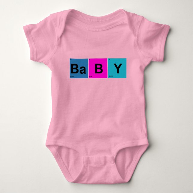BaBY Squares from the Periodic Table of Elements Bodysuit (Front)