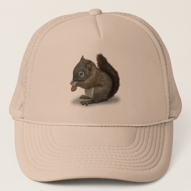 Baby Squirrel Trucker Hat (Front)