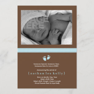 Baby Steps Birth Announcement