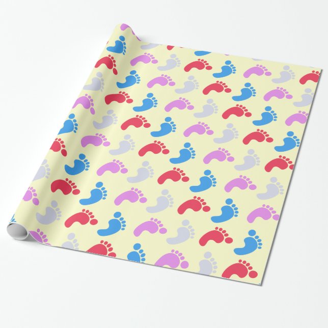 Baby Steps Wrapping Paper (Unrolled)