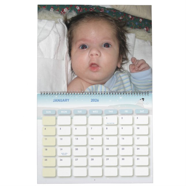 Baby Steve Calendar (Jan 2026)