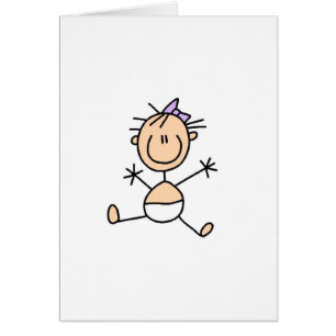 Baby Stick Figure Card