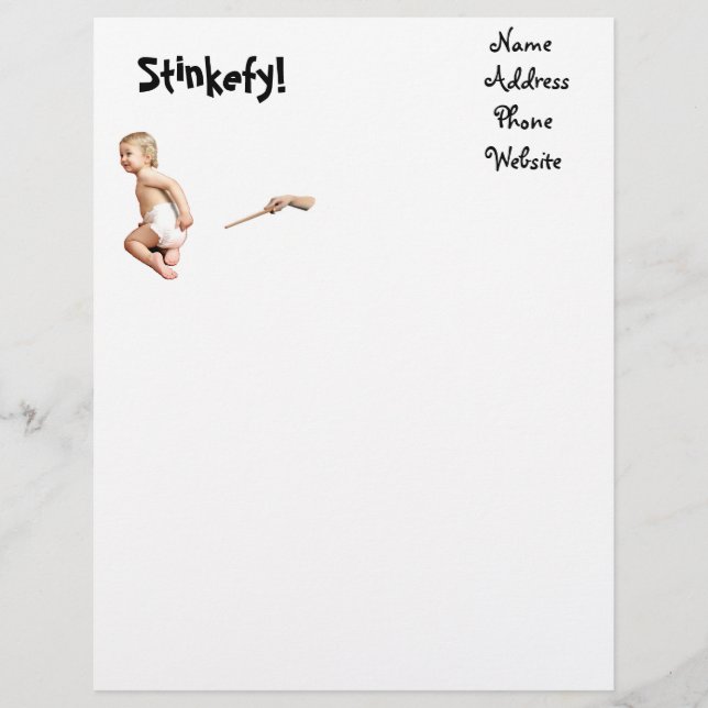 Baby Stinkefy!-letterhead Custom Letterhead (Front)