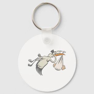 Baby Storch Klapperstorch stork Key Ring