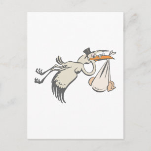 Baby Storch Klapperstorch stork Postcard