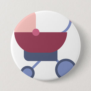 baby stroller 7.5 cm round badge