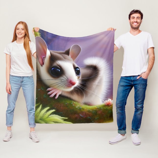 Baby Sugar Glider Fleece Blanket (In Situ)