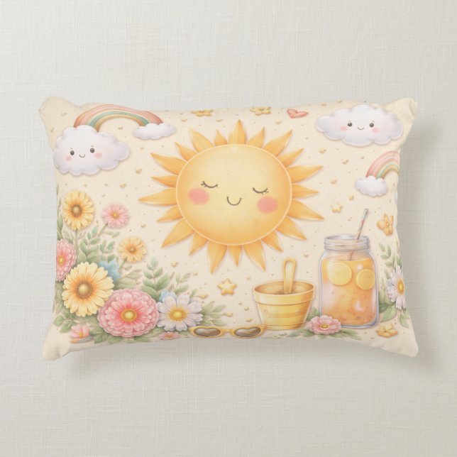 Baby Sun Nursery Pillow (Front)