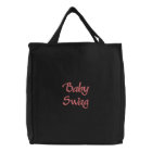 'Baby Swag' Embroidered Tote Bag