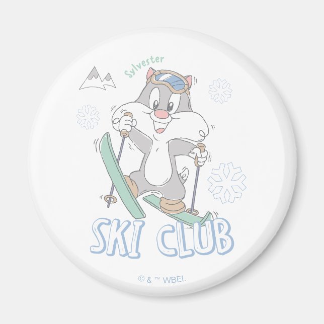 Baby SYLVESTER™ Ski Club Magnet (Front)