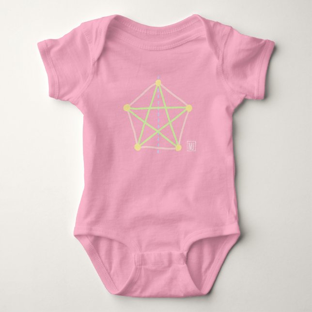 Baby Symmetry Art  Bodysuit (Front)