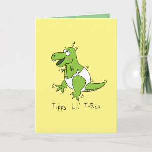Baby T-Rex Dinosaur Dino Kids Card