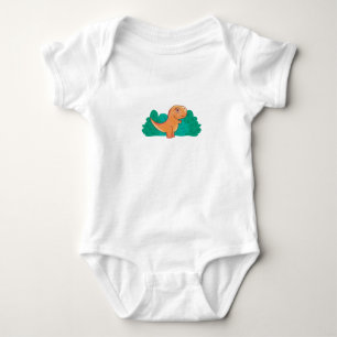 Baby T Rex Watercolor Bodysuit