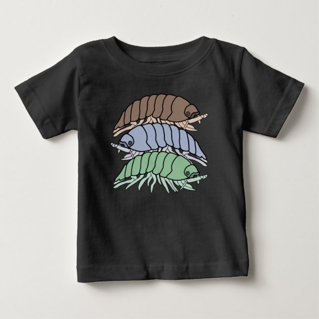 Baby T-Shirt - 3 Pill Bugs (vivid) (Front)