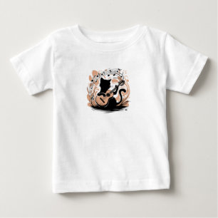Baby T-Shirt - Black Cat