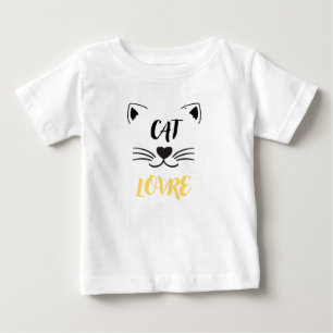 Baby t-shirt cat lover