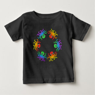 Baby T-Shirt - Gradient Octopus (vivid)