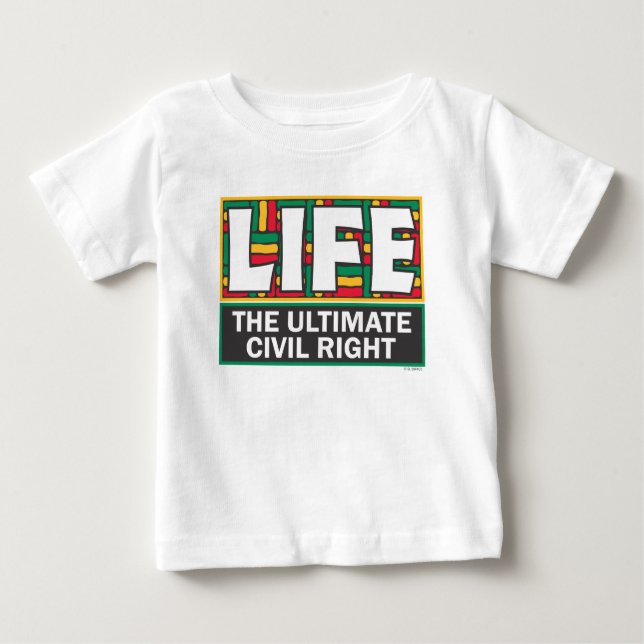 Baby t-shirt or one-piece. (Front)